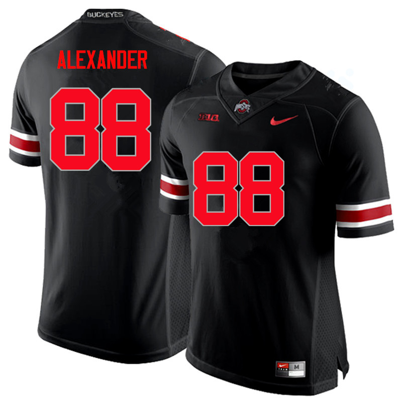 Men Ohio State Buckeyes #88 AJ Alexander College Football Jerseys Limited-Black